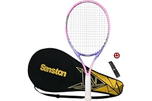 Senston 19" 23" 25" Kids Junior Tennis Racquet for Kids Children Boys Girls Tennis Rackets with Racket Cover