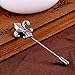 Salutto Lance Suit Lapel Stick Brooch Pin Silver