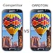 Samsung Galaxy S4 Screen Protector [2 Pack] , OMOTON Tempered-Glass Screen Protector with [9H Hardness] [Ultra-Clarity] [Anti-Scratch] [No-Bubble Installation] for Galaxy S4