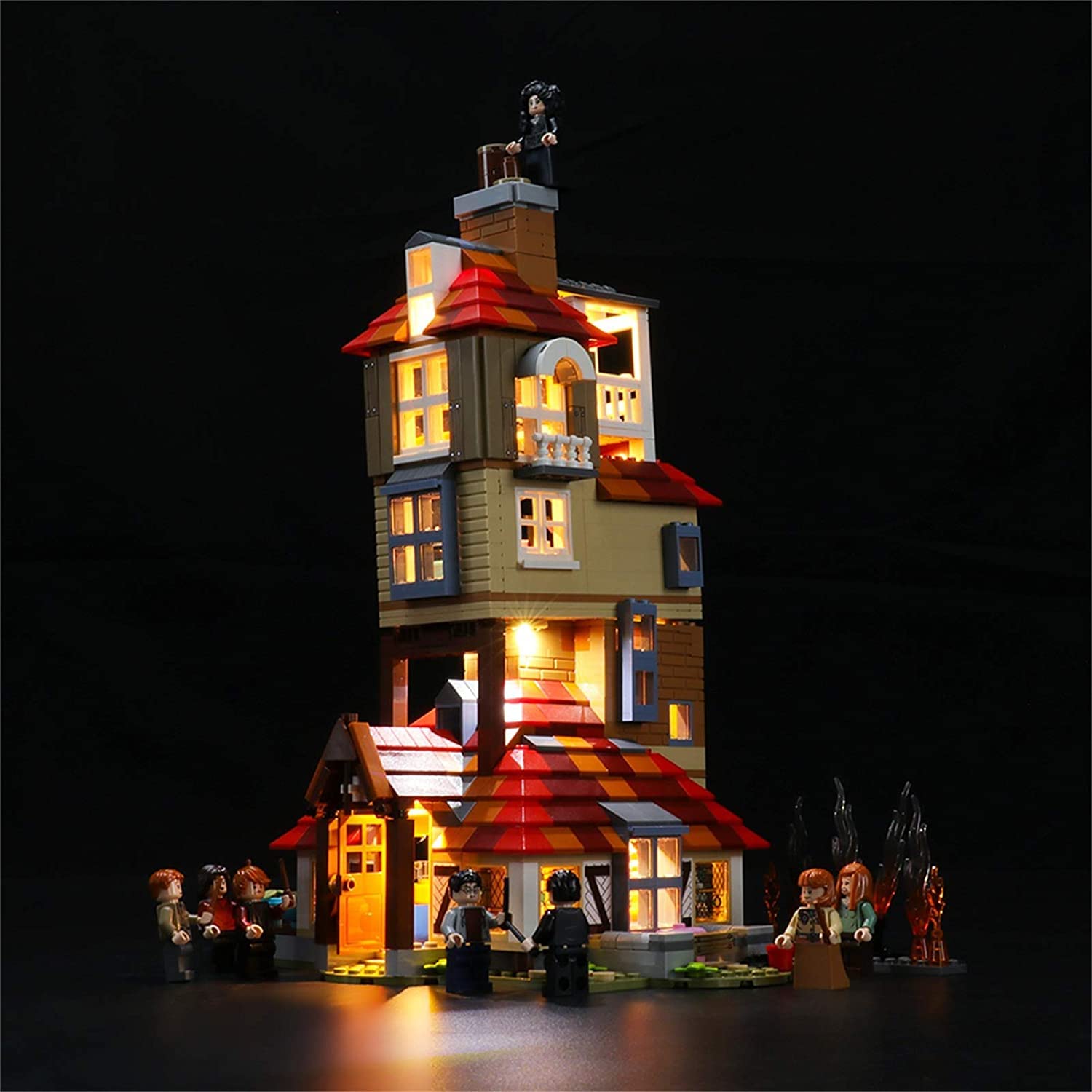 GEAMENT LED Lighting Kit Compatible With LEGO Harry Potter Attack on The Burrow - for 75980 Model (LEGO Set Not Included)