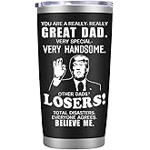 LEIOH Fathers Day Dad Gifts from Daughter Son,Dad Birthday Gifts,Fathers Day Birthday Gift for Men Papa Grandpa Uncle Stepdad,20 oz Tumbler Mug Black