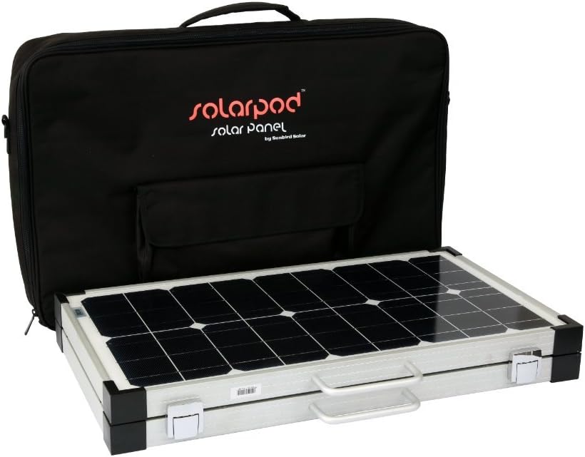 Solarpod Solar Panel 60W Foldable Monocrystalline Storage Bag 5m Cable Portable