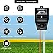SONKIR Soil pH Meter, 3-in-1 Soil Moisture/Light/pH Tester for Plant Care, Garden, Lawn, Farm, Indoor & Outdoor Use, Promote Plants Healthy Growth (Black)
