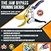 #1 Premium Bypass Pruning Shears ✠ The Toughest Garden Pruner For Trees, Hedges, Shrubs and Roses ✠ Blade Remains Sharp For Longer ✠ Hand Friendly Ergonomic Vinyl Handles For Effortless Cuts
