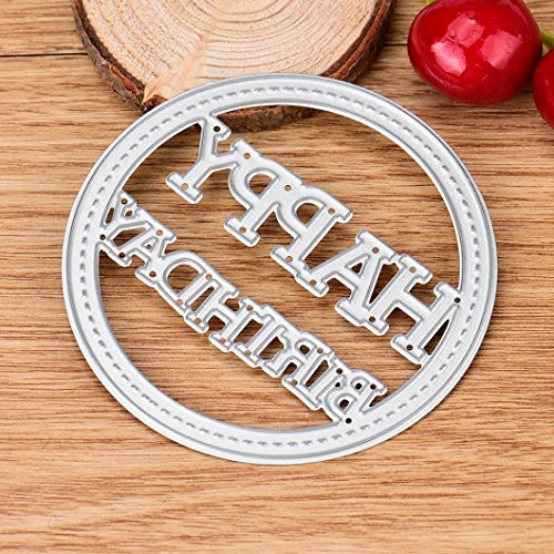 Metal Cutting Dies, NXDA Embossing Dies Stencil Template for DIY Scrapbook Album Paper Card Craft Decoration (letter)
