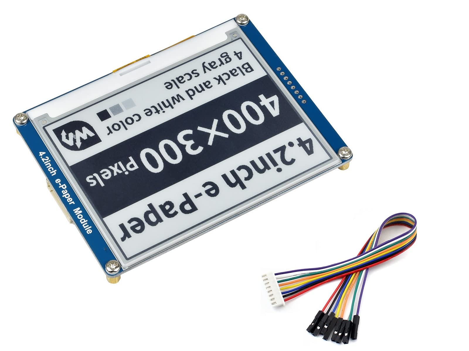 IBest 4.2inch E-paper Display Module 400x300 Resolution 3.3V-5V Two-Color E-Ink Display HAT epaper Screen for Raspberry Pi/Arduino/Nucleo Support Full Refresh,SPI Interface