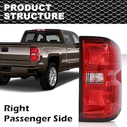 CROSSDESIGN Rear Tail Lights Compatible with Chevy