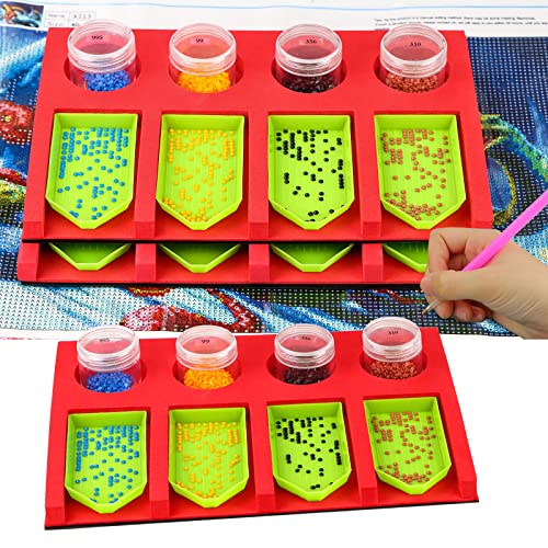Diamond Painting Accessories Tray Organizer, MultiBoat Tray Holder for