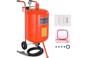 VEVOR 20 Gallon Sand Blaster, 60-110 PSI High Pressure Sandblaster, Portable Abrasive Blasting Tank, Air Sand Blasting Kit wi