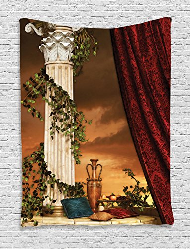 Gothic House Decor Tapestry Wall Hanging - red wall art