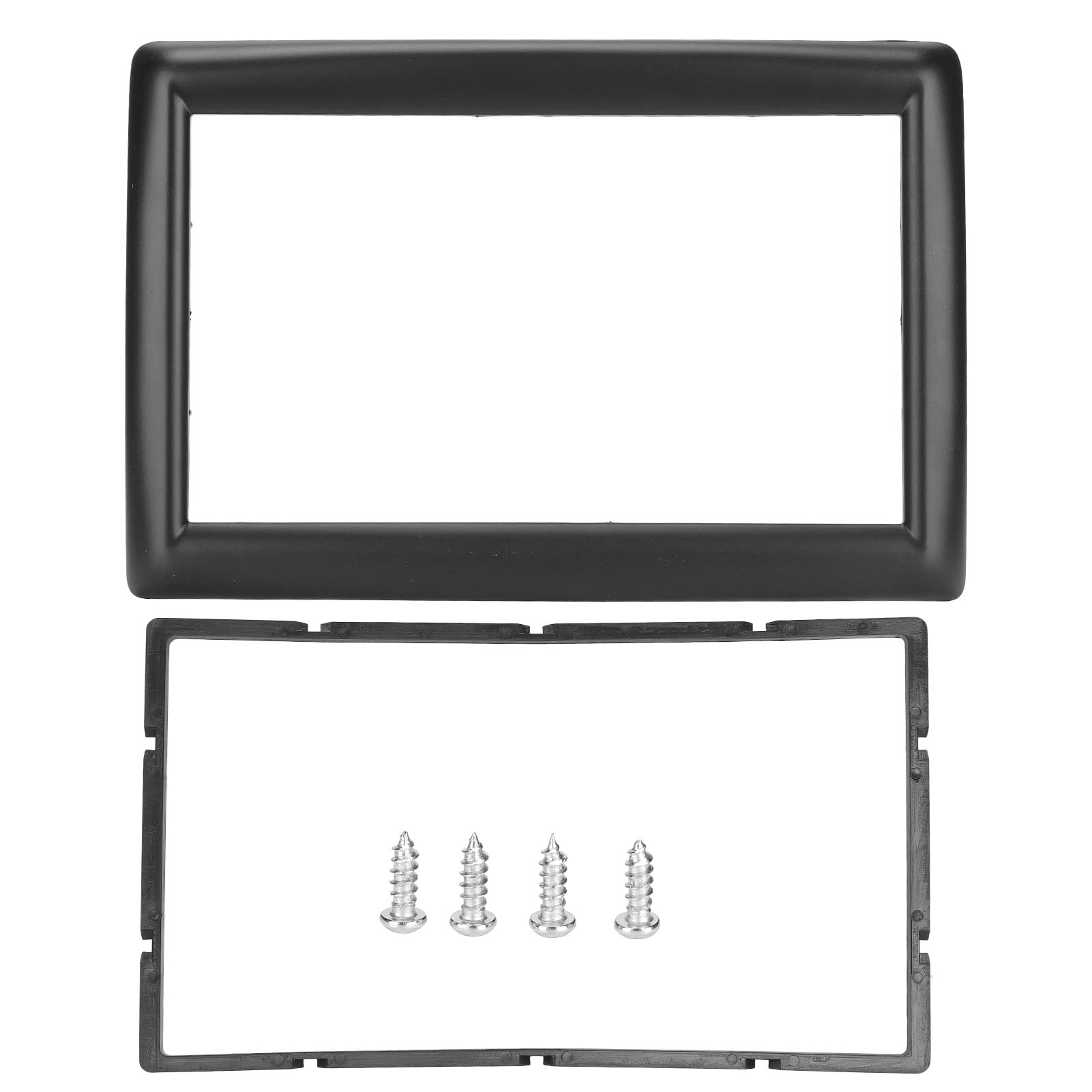 Dash Cover, Akozon Car Stereo Dash Radio Fascia 2 DIN Surround Panel Replacement for Megane 2 II 2003‑2009