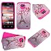 ZTE MAVEN Case, ZTE Overture 2 Case, LUXCA [Shock-proof] Hybrid Dual Layer [Slim Fit] Defender Protective Case Cover for ZTE MAVEN / ZTE Overture 2 (Paris Eiffel Sakura)