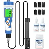 EZTOCH Dissolved Oxygen Meter for Pond, Digital Dissolved Oxygen Test Kit | For Fish Tank, Do Meter Oxygen Analyzer with 3.6ft Probe for Koi Pond Aquarium, Measure DO in Water, Aquaponics, Hydroponic