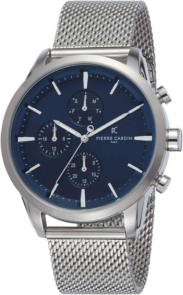 Pierre Cardin Men's Multi Dial Quartz Watch with Stainless Steel Strap PC902741F105