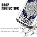 For Samsung Galaxy J3 Emerge Case, J3 2017 Case, J3 Prime Case, Amp Prime 2 Case, Express Prime 2 Case, MagicSky [Shock Absorption] Studded Rhinestone Bling Dual Layer Protective Case Cover (Flower1)