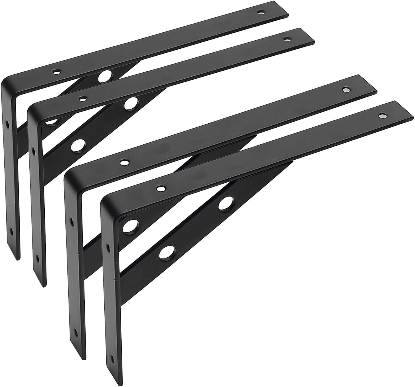 Ihomepark Schwerlastkonsole 200 x 130 mm 2 Stück Solide Regalträger aus