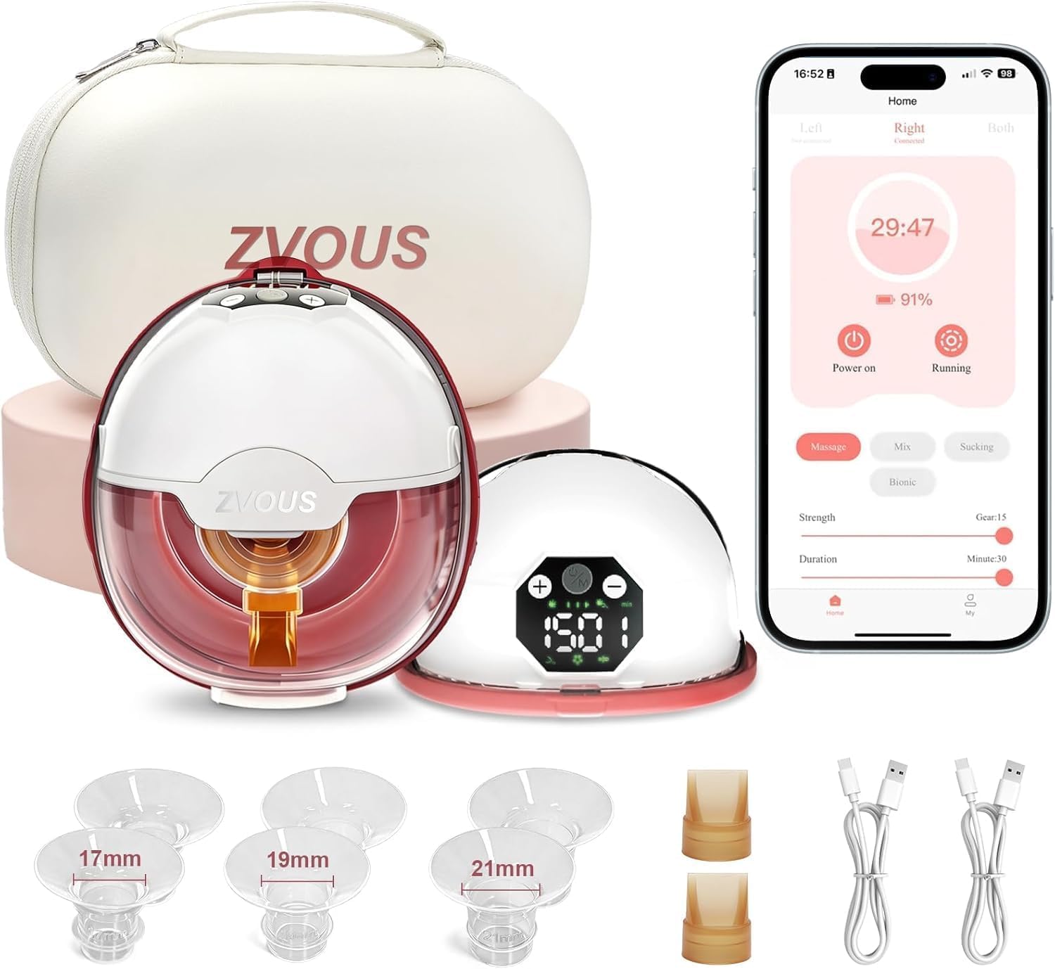 hands free breast pump comfortable, painless strong