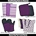 DII Variegated Tabletop Collection, Napkin Set, 20x20, Eggplant, 6 Piece
