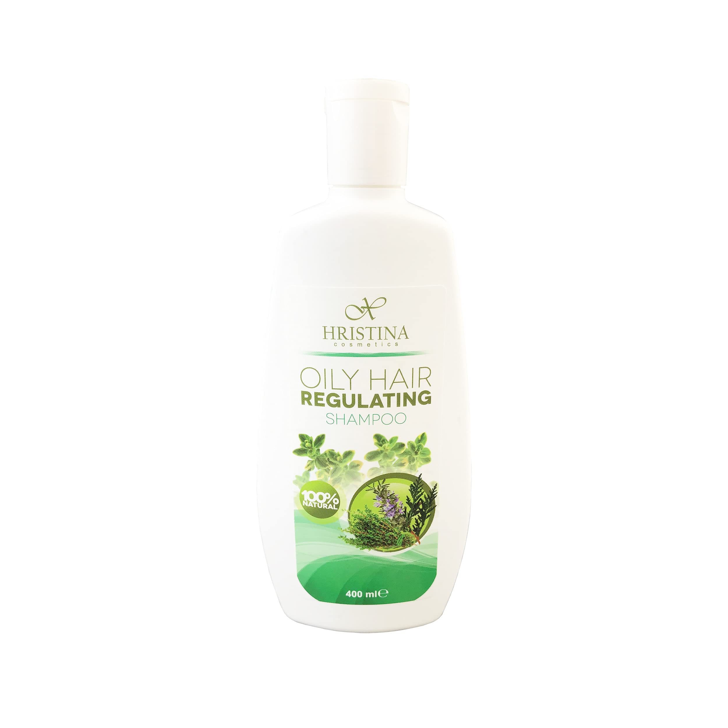 Natural Shampoo for Oily Hair - Regulates Extra Sebum, Tonifies & Refreshes Scalp - Perfect for Men and Women - 400ml