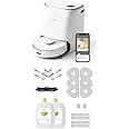 NARWAL Freo Robot Vacuum and Mop Comb with Accessories Pack .Washing & Drying, Dirt Sense Ultra Clean, Auto Add Cleaner, LCD Display, Smart Swing, Arcuate-Route, WiFi, APP Control, White