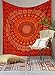 RawyalCrafts- Red Peacock Mandala Tapestries, Hippie Wall Hanging Tapestries, Throw Bedspread, Hippie Wall Tapestry, Handicrunch Dorm Decor
