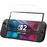 Ailuudy Screen Protector for Nintendo Switch 2, 2 Pack | 7.9 inch Switch 2 fit, easy install frame, HD clear, anti-scratch, bubble-free, case-friendly design