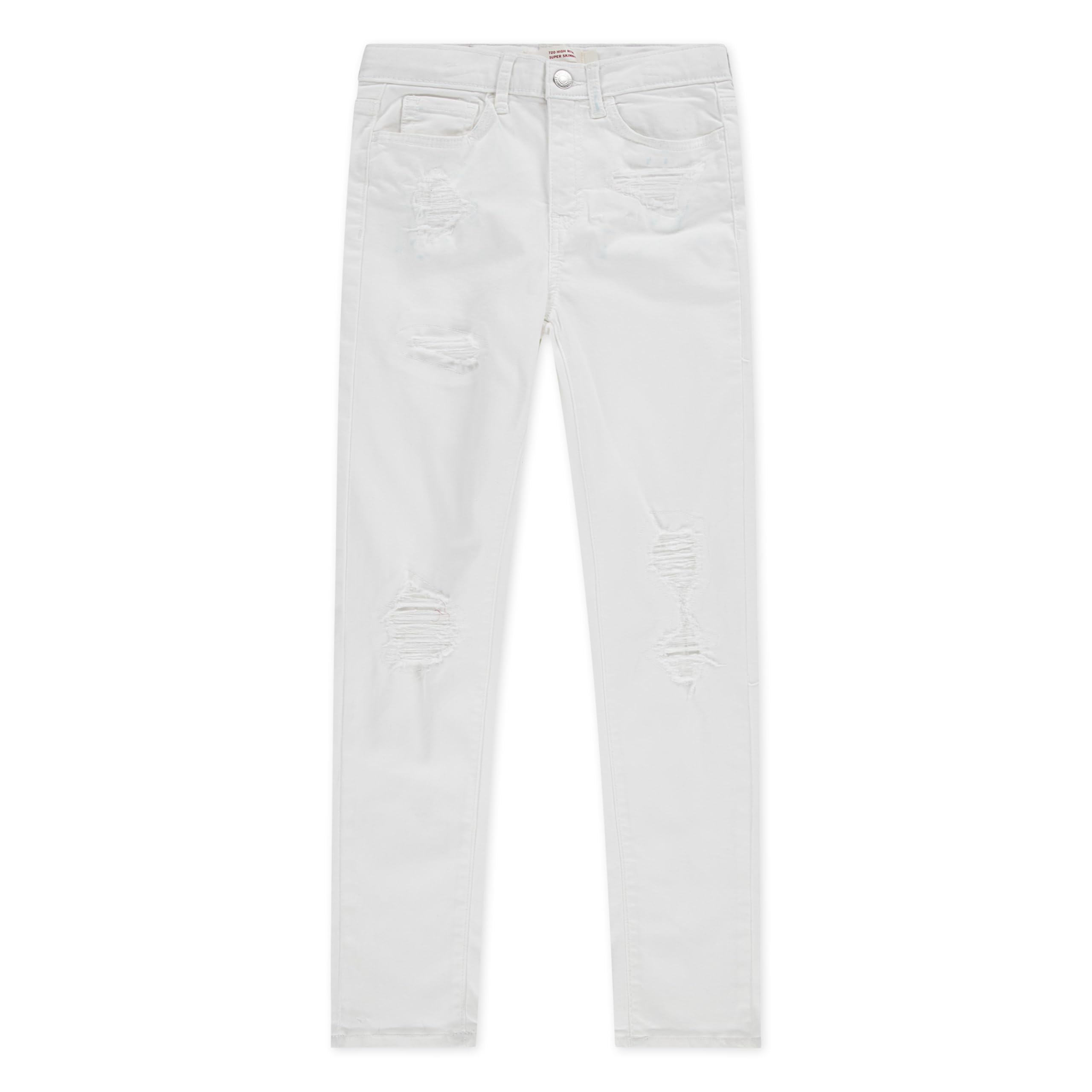 Levi's 720 High Rise Super Skinny Fit Jeans White Image
