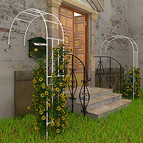 LZPQ Rosenbogen Halbrund, Pflanzbogen (hoch:240cm), Für Kletterrosen, Eisen, Halbbogen, Rankgitter Aus… – Bild 7