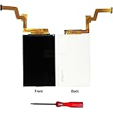 lenboes Original Top Upper LCD Screen Display Replacement for Nintendo New 2DS XL LL with Opening Tool
