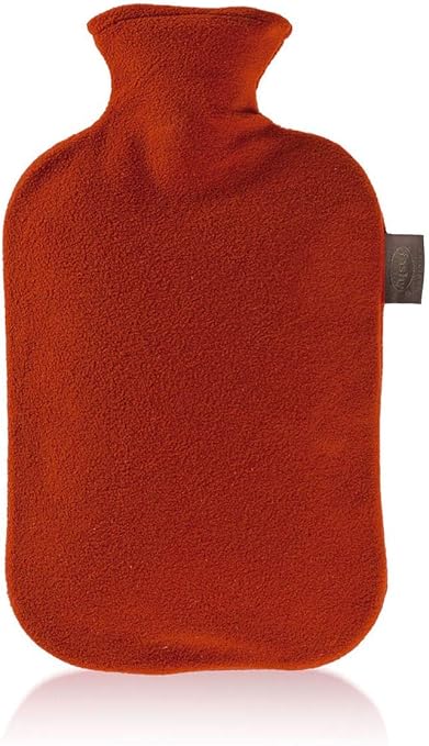 Borsa dell'acqua calda rosso ciliegia in velluto