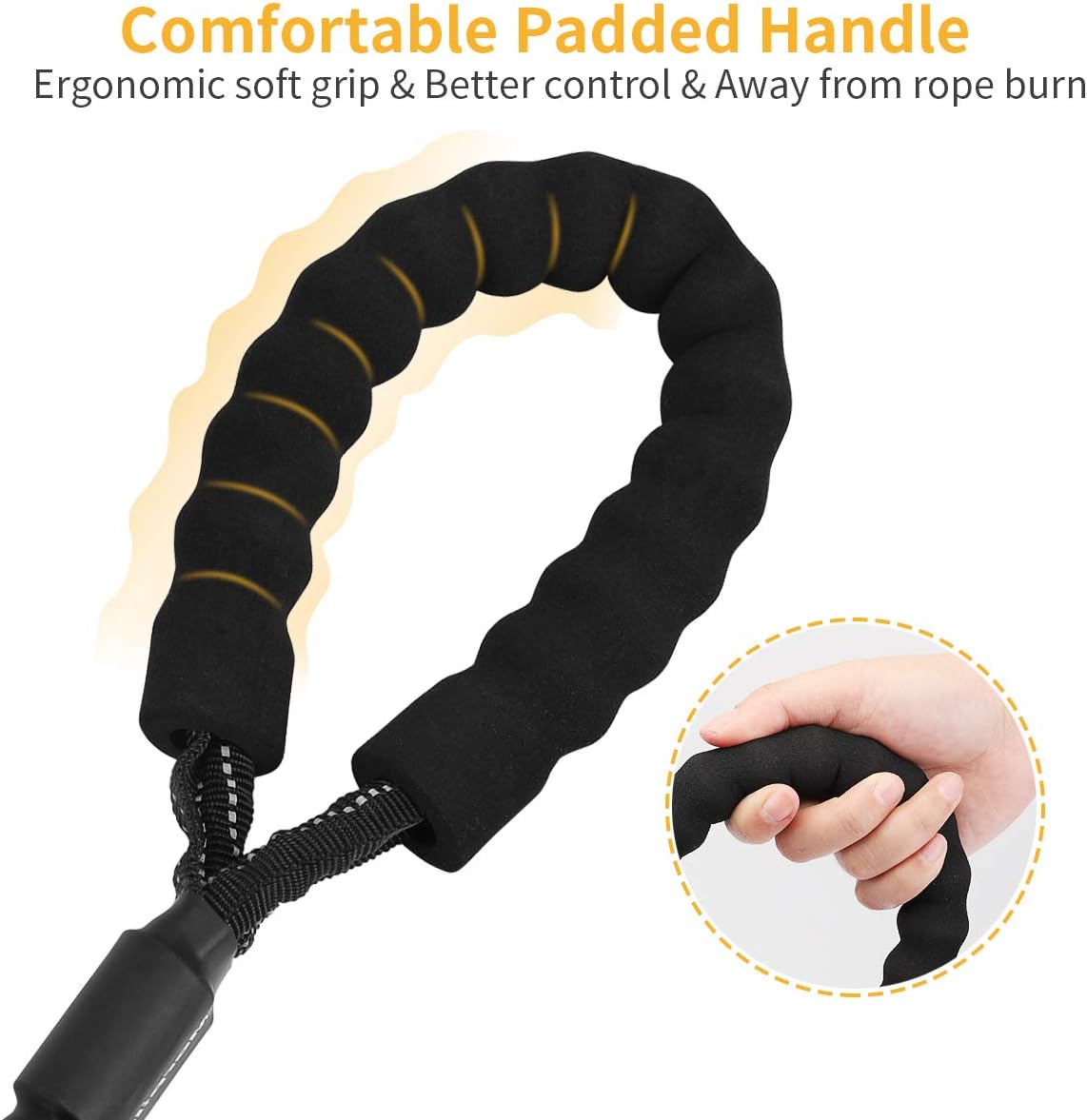 Morpilot Bungee Dog Lead, Strong Shock Absorbing Stretchy Nylon Dog Rope, Anti Pull Training Lead for Medium & Large Dogs - Image 4