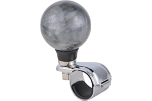 Arenbel Round Steering Wheel Ball Booster Car Turning Spinner Assist Grip Knob Handle Fit Most Vehicles Trucks Boats, Gray