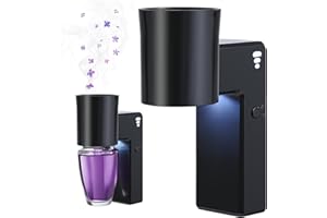 ROSSEX 2 PCS Wall Fragrance Plug in with Night Light and Oil Diffuser Plug with Upgraded Fragrance Concentration Control, Compatible with Bath and Body Works WallFower for Home, Black