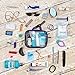 Clear Travel Toiletry Bag, Cosmetic Bag, Quart Sized Packing Organizer (Purple)