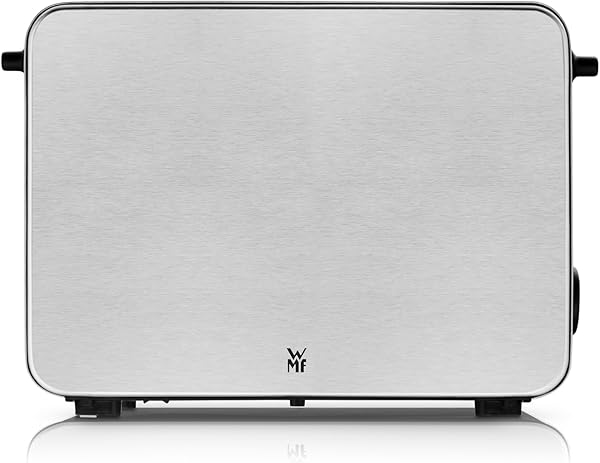 WMF Stelio Toaster 2 Scheiben Edelstahl, Doppelschlitz Toaster mit Brötchenaufsatz, Bagel-Funktion, 7 Bräunungsstufen, 900 W, edelstahl matt