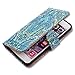 Bcov Case for iPhone 6s Plus/iPhone 6 Plus, Bcov Princely Paisley Wallet Leather Cover Case for iPhone 6 Plus/6S Plus