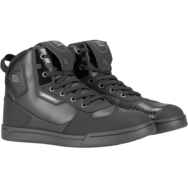 KEMIMOTO バイク シューズ メンズ バイクブーツ ブラック Amazon.com: KEMIMOTO Motorcycle Shoes with Thick Heel Protective