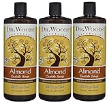 Dr. Woods Pure Almond Liquid Castile Soap with Organic Shea Butter, 32 Ounce (Pack of 3)