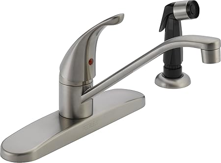 Peerless Single Handle Kitchen Sink Faucet With Side Sprayer