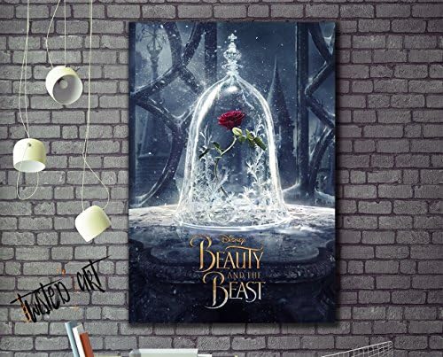 Beauty And the Beast Movie Box Framed Canvas Art Print - Movie Print - Wall Hanging