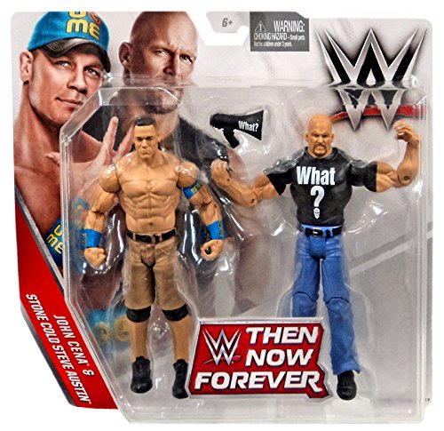 WWE, Basic Series, 2016 Then Now Forever, John Cena and Stone Cold Steve Austin Action Figures