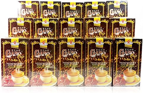 15 Boxes Gano Excel International Ganocafe 3in1 Coffee (20 Sachets Per Box)