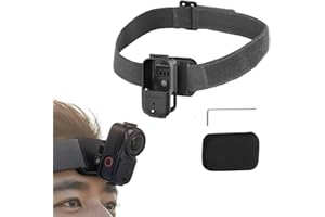 Quick Release Head Strap Mount for DJI Osmo Nano, 360°Rotation Horizontal-Vertical Headband Adjustable Elastic Retention Stra