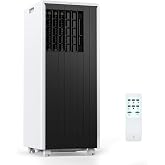 8,000 BTU Portable Air Conditioner with Sleep, Cool, Dehumidifier &amp; Fan | 3-in-1 AC Unit Cools up to 350 sq.ft, Remote Control, 24H Timer &amp; Window Mount Kit, Bedroom