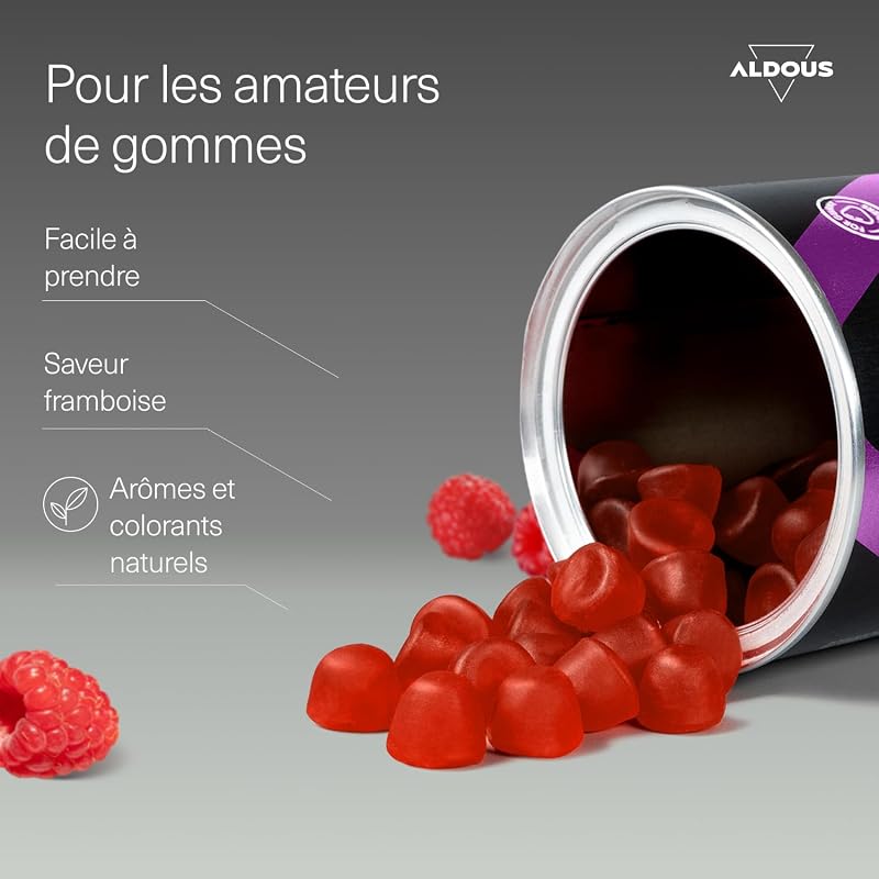 Collagene + magnesium + acide hyaluronique -120 gummies - Avec Coenzyme q10