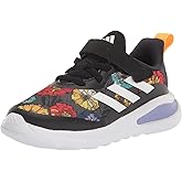 adidas Kids Fortarun Running Shoe, Black/White/Bold Gold (Elastic), 5.5 US Unisex Toddler