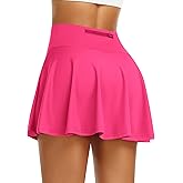 Pleated Tennis Skirt for Women with Shorts Athletic Golf Skorts with Pockets High Waisted Workout Running Skirts