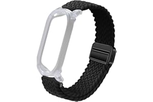 TUDIA Snap On PC Case & Adjustable Braided Magnetic Wristband Compatible with PLAUD NotePin AI Voice Recorder [for 4.8"-9.0" Wrists] Comfort Lightweight Stretchable Strap Secure Accessories