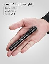 Lepro Small Torch Battery Powered 2 Pack LED Penlight 3 Modes IPX4 view 2