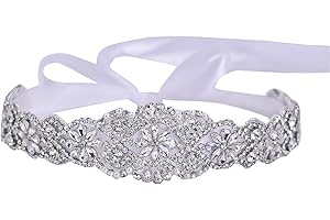 azaleas Women's Crystal Thin Wedding Belt Sashes Bridal Sash Belt for Wedding, Bridesmaid Flower Girl Dress Accessories 16IN